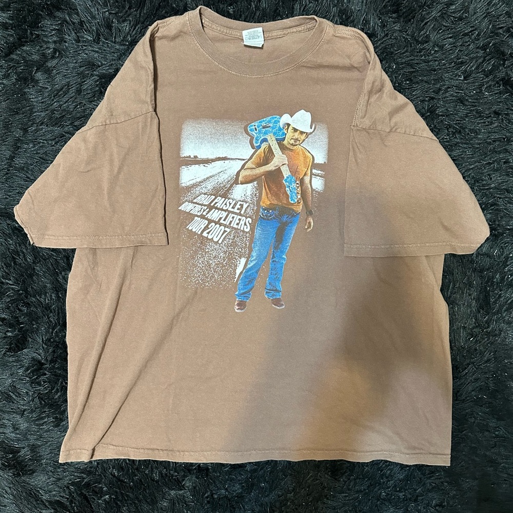 Vintage Gildan Brad Paisley 2007 Tour Single Stitch Graphic T Shirt
